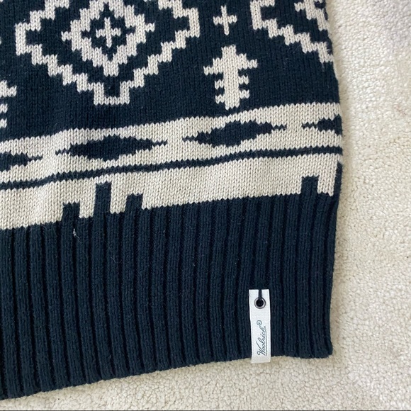 Woolrich Women Dew Berry Sweater Dress Blanket Aztec Print Size Small - Picture 6 of 11